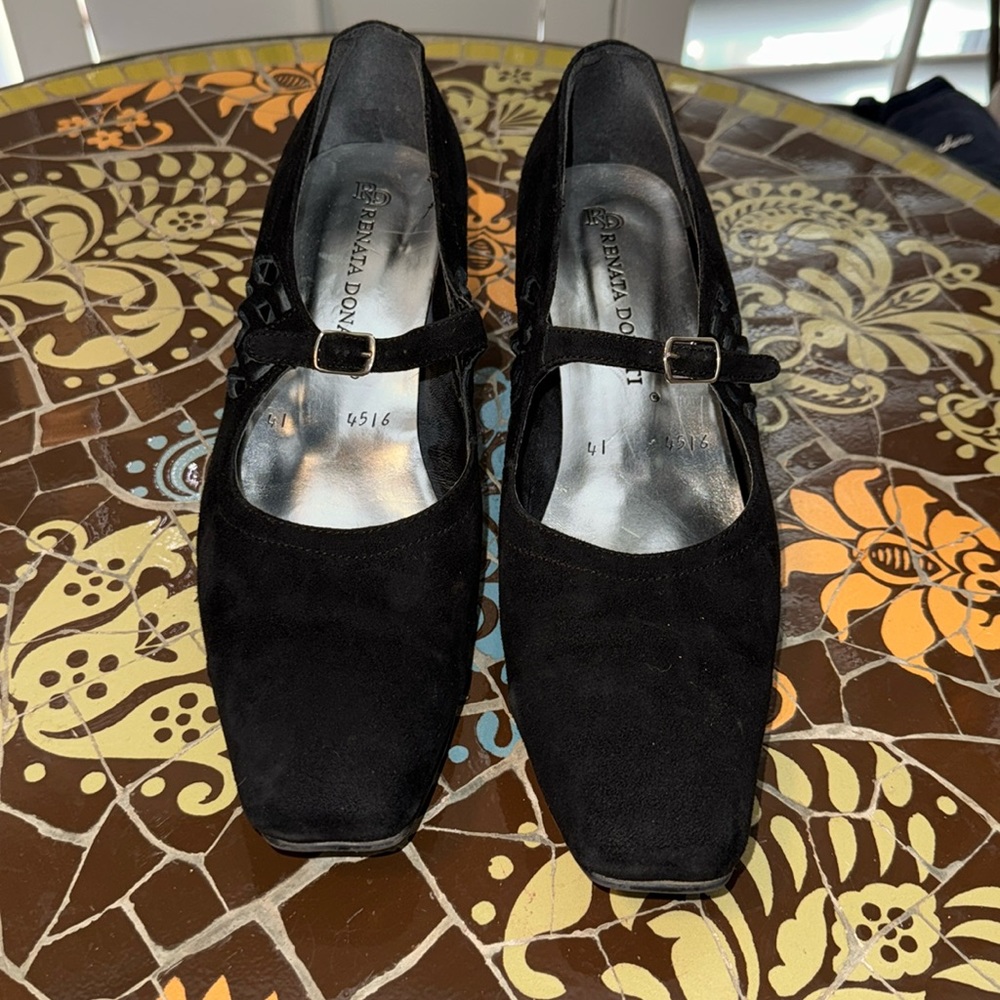 RENATA DONATION SUEDE HEEL SZ41 EU / 11 US